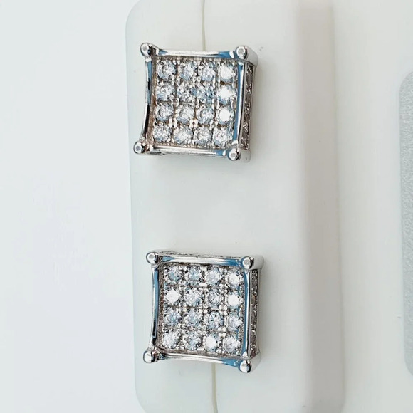 - "925 Sterling Silver Cubic Zirconia Earrings, U19254841 - Picture 7 of 11